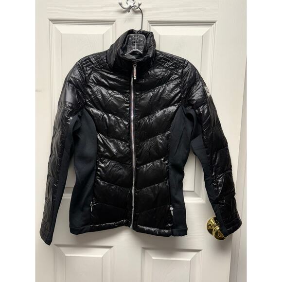Descente Hybrid Puffer Jacket Black Women’s Small – Excellent Condition - Picture 1 of 8